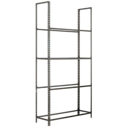 SIMONAUTO Étagère 4 étagères en métal sans vis (200x120x30cm) GRIS