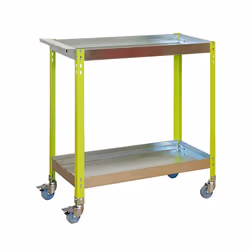 Simonrack G7G100221103942, Chariot de jardin manuel, 4 roue(s), Roues pleines, Acier inoxydable, Vert, 75 kg, 900 mm