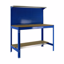 Simon Rack - Kit Etabli 1440x900x600mm Charge 400Kg - SIMONWORK BT3 900 BLEU/BOIS Caractéristiques techniques de cet établi S ...