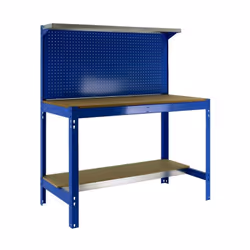 Simon Rack - Kit Etabli 1440x1200x600mm Charge 600Kg - SIMONWORK BT3 1200 BLEU/BOIS Caractéristiques techniques de cet établi ...