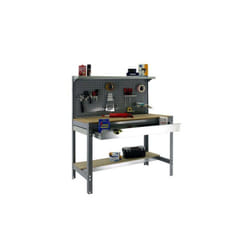 Simon Rack - Kit Etabli 1440x900x600mm Charge 400Kg - simonwork BT3 box 900 gris/bois