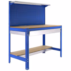 Simon Rack - Kit Etabli 1440x1200x600mm Charge 600Kg - SIMONWORK BT3 BOX 1200 BLEU/BOIS Caractéristiques techniques de cet ét ...