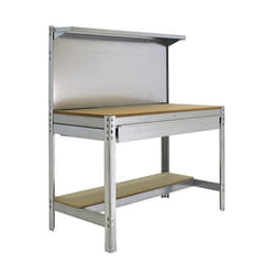 Etabli - SIMON RACK - SIMONWORK BT3 BOX 1200 GALVA/BOIS - 3 étagères - Charge 600 kg - Montage sans vis