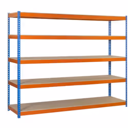 Structure solide en acier renforcé – Supporte jusqu’à 400 kg de point de flexion par étagère. Poids certifié. Large espace de ...