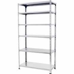 Structure solide en acier renforcé – Supporte jusqu’à 180 kg de point de flexion par étagère. Poids certifié. Large espace de ...