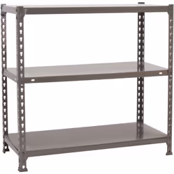 Étagère en métal sans vis, couleur GRIS Il a 3 étagères Les dimensions de cette étagère sont : 900x800x400 mm Et il a une cap ...