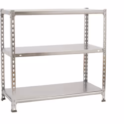 Étagère en métal sans vis, couleur GALVANISÉE Il a 3 étagères Les dimensions de cette étagère sont : 900x1000x400 mm Et il a  ...