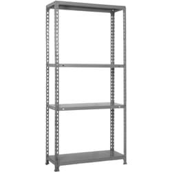 SIMONCLICK étagère en métal sans vis avec 3 étagères (150x100x30cm) GRIS
