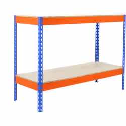 Structure solide en acier renforcé – Supporte jusqu’à 600 kg de point de flexion par étagère. Poids certifié. Large espace de ...