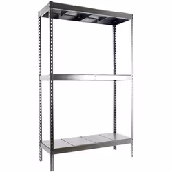 Structure solide en acier renforcé – Supporte jusqu’à 600 kg de point de flexion par étagère. Poids certifié. Large espace de ...
