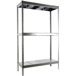 Simonrack - tagère Industrielle, 1500x1500x750 mm, 3 Niveaux, 600 kg Capacité de Charge et Point de Flexion, Métal, Étagère Charge Lourde, Galvanisé