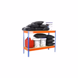Étagère métallique - KIT ECOFORTE - 2 niveaux - 900 x 1200 x 750 mm - Charge 400 kg - Montage sans vis