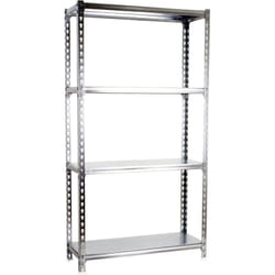 Simonrack - tagère Rangement, 1500x1100x300 mm, 4 Niveaux, 200 kg Capacité de Charge et Point de Flexion, Métal , Étagère Garage, Galvanisé