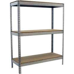 SIMONRACK Étagère 3 étagères en métal sans vis (150x150x60cm) GALVA ET BOIS