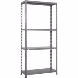 Étagère en métal sans vis, couleur GRIS Il a 4 étagères Les dimensions de cette étagère sont : 1500x800x300 mm Et il a une ca ...