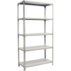 Tagère Rangement, 1800x800x300 mm, 5 Niveaux, 180 kg Capacité de Charge et Point de Flexion, Métal , Étagère Garage, Blanc - Simonclick - Simonrack