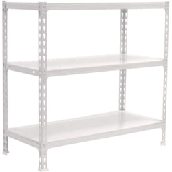 Tagère Rangement, 900x800x500 mm, 3 Niveaux, 180 kg Capacité de Charge et Point de Flexion, Métal , Étagère Garage, Blanc - Simonclick - Simonrack