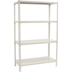 Tagère Rangement, 1500x800x300 mm, 4 Niveaux, 180 kg Capacité de Charge et Point de Flexion, Métal , Étagère Garage, Blanc - Simonclick - Simonrack