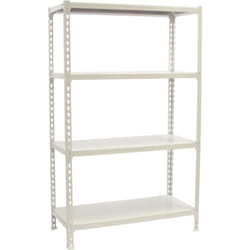 SIMONCLICK Étagère 4 étagères en métal sans vis (150x80x40cm) BLANC