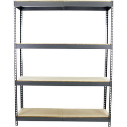 Simonrack - Etagère charge lourde ecoforte 1504-4 chipboard gris/bois - 2000x1500x450 400Kg