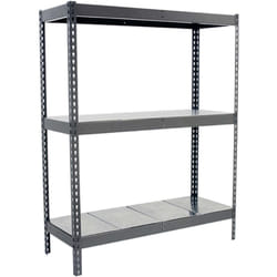 Tagère Industrielle, 1500x1200x450 mm, 3 Niveaux, 400 kg Capacité de Charge et Point de Flexion, Métal, Étagère Charge Lourde, Gris/Galvanisé
