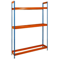 Simonrack - tagère à Pneus, Rangement 15 pneus, 2000x1200x450 mm, Métal Renforcé, Garage Atelier, Bleu/Orange - Simonauto