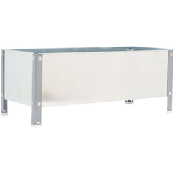 Simonrack - Jardinière Simon Rack simongarden urban 410x1200x400mm 150l gris galva avec vis de montage