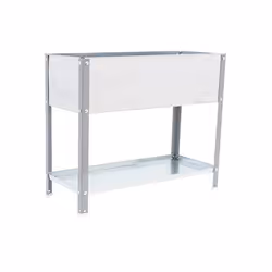 Carré potager - SIMON RACK - Simongarden Urban Top - Gris Galva - 85x90x40cm - 100l