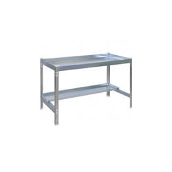 Table de préparation jardinage Simon Rack Desk 120x60cm gris galvanisé