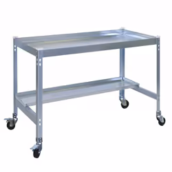 Table de préparation jardinage Simon Rack Desk mobile 90x60cm galvanisé Montage sans vis 75 kg par plateau avec une charge ré ...