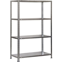 SIMON CLASSIC étagère en métal avec vis avec 4 étagères (150x80x40cm) GALVANISÉE