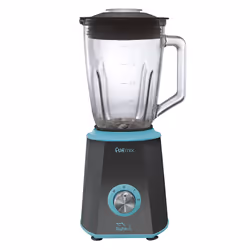 Sytech SY BV6N, Mixeur de cuisine, Fonction d'impulsion, Pileur de glace, 600 W, Noir, Bleu
