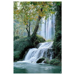 Poster monastère en pierre cascades