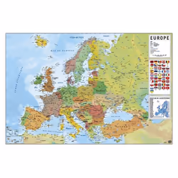 Il mesure 61 x 91,5 cm et est imprimé sur du papier brillant de haute qualité de 150 g/m². Il est expédié roulé.