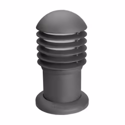Leds-C4 Balizas - Petite borne extérieure à 1 ampoule gris urbain clair IP44, E27 | Finition: Gris urbain | Matériau: alumini ...
