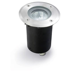 Leds-c4 - Gea - 1 lumière de sol encastrée ronde en acier inoxydable Aisi 316 IP67, GU10