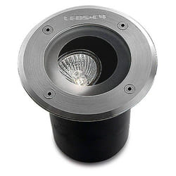 Leds-c4 - Gea - 1 lumière de sol encastrée ronde en acier inoxydable Aisi 316 IP67, GU10