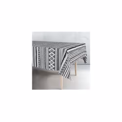 Le rouleau de nappe en toile cirée blanc et noir en PVC et tissu non tissé de la marque EXMA est une option idéale pour ceux ...