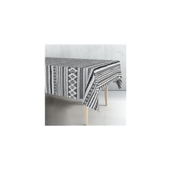 Rouleau de nappe en toile cirée blanc et noir en pvc et tissu non tissé 140cm 25m exma