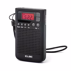 ELBE RF-93, Personnel, Numérique, AM, FM, LCD, Noir, Monochromatique