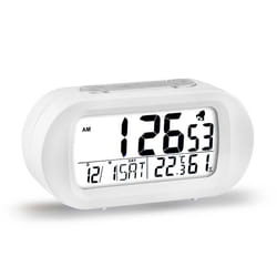 ELBE RD-009-B réveille-matin Réveil numérique Blanc