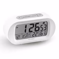 ELBE RD-009-B réveille-matin Réveil numérique Blanc