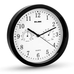 ELBE RP-1005-N horloge murale Horloge murale numérique Rond Noir, Blanc