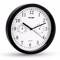 ELBE RP-1005-N horloge murale Horloge murale numérique Rond Noir, Blanc