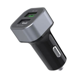 ELBE CARG-301-QC chargeur d'appareils mobiles Universel Noir, Argent Allume-cigare Charge rapide Intérieure