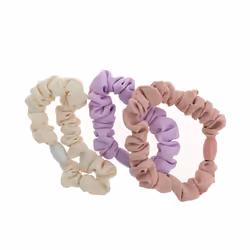 Attache-queue de cheval Wrinkled #beix-lila-rosa