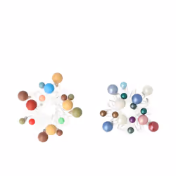 Câble Téléphonique En Caoutchouc boules mates et brillantes 2 u