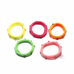 Gommes avec pierres colorées 5 u