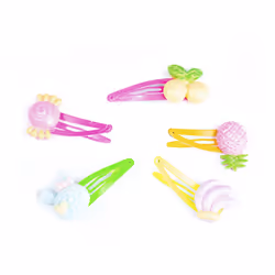 Clips avec décorations de fruits 4,5 cm 5 u