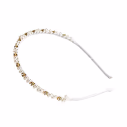 Bandeau Metal avec perles 1 u
